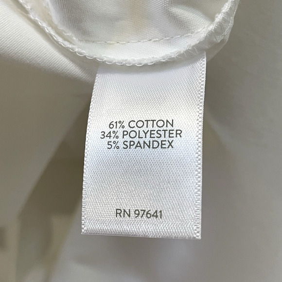 NWT J.JILL White Shirt Collection Size Large Long Sleeve Button-Up Oversized Top - Picture 7 of 9
